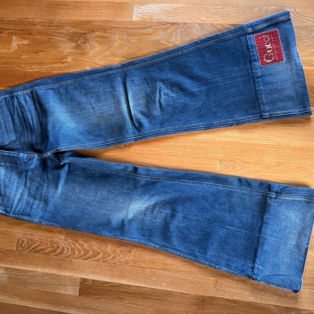 Gucci Blue Flared Jeans